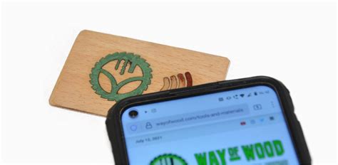 DIY Wooden NFC Business card 